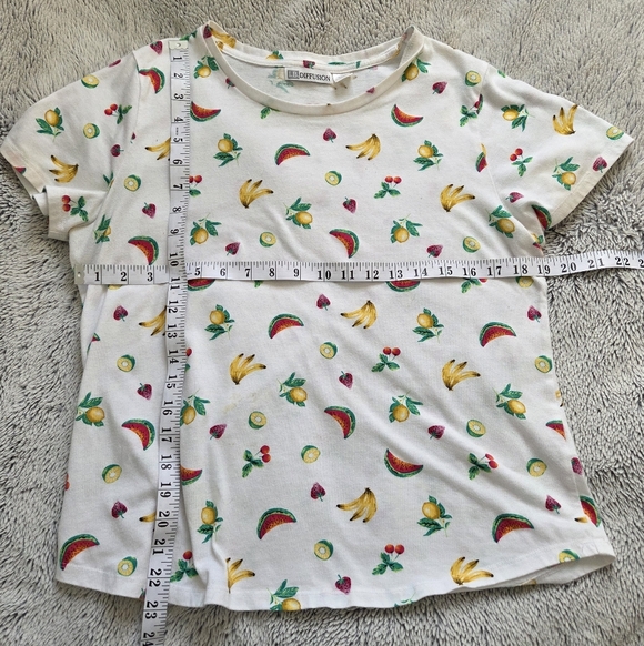 Colorful Fruit Pattern Short Sleeve Tee - Picture 2 of 4
